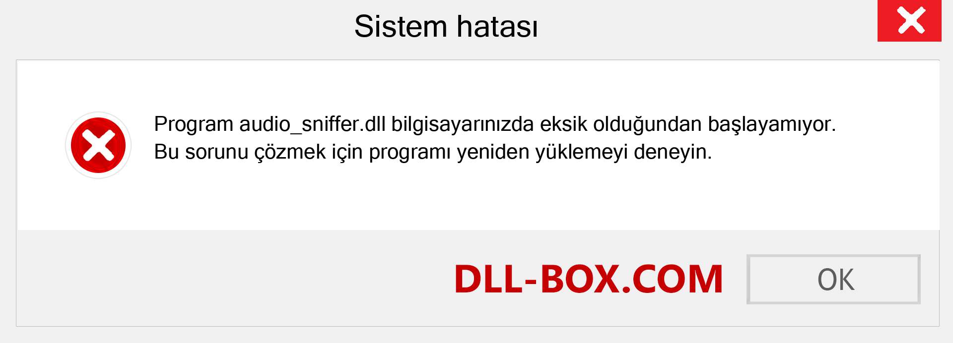 audio_sniffer.dll dosyası eksik mi? Windows 7, 8, 10 için İndirin - Windows'ta audio_sniffer dll Eksik Hatasını Düzeltin, fotoğraflar, resimler